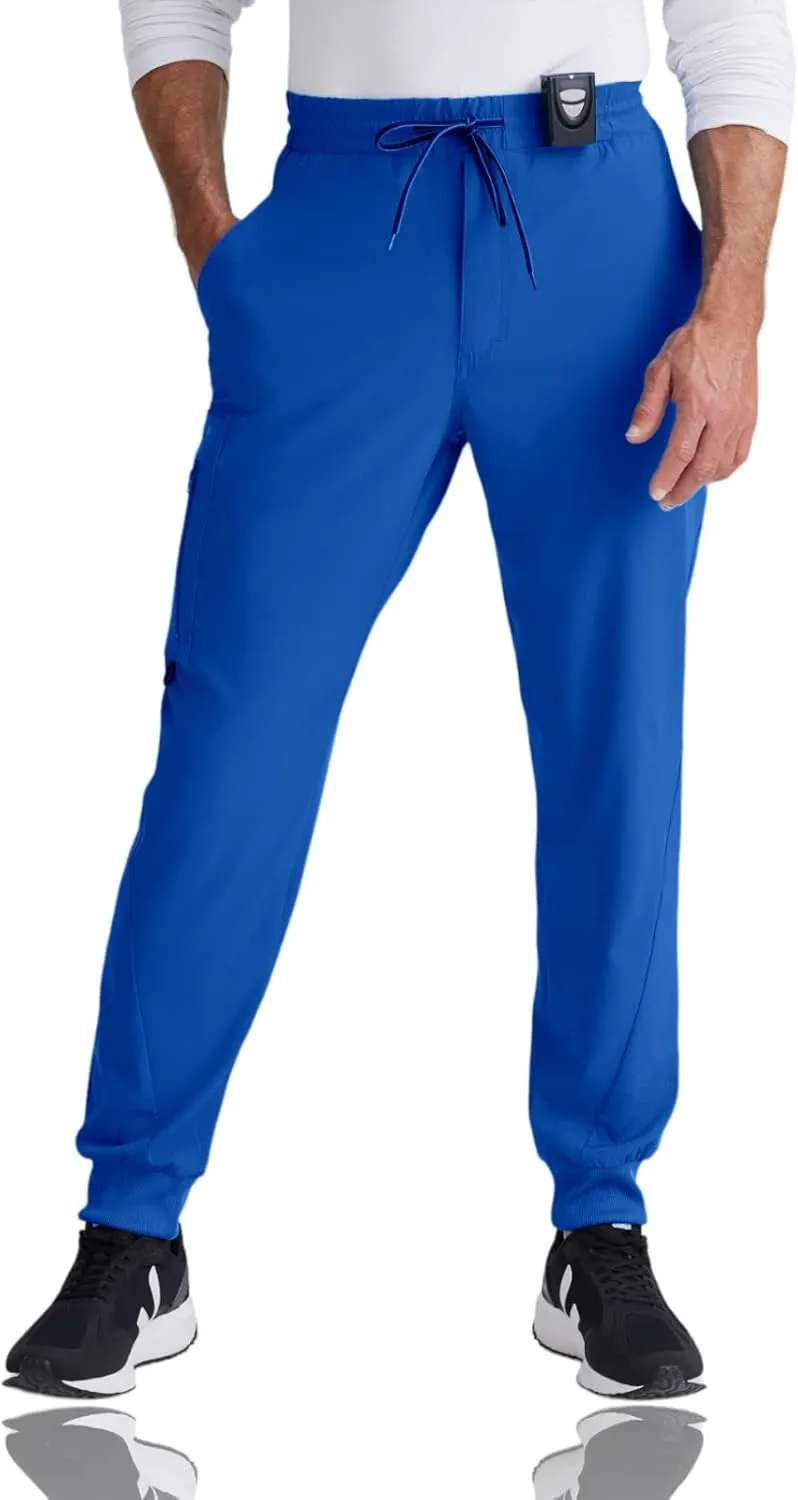 BARCO One Vortex Scrub Jogger for Men - Elastic Waist Eco-Friendly Fabric, Anti-Wrinkle, 4-Way Stretch Men's Scrub Pant