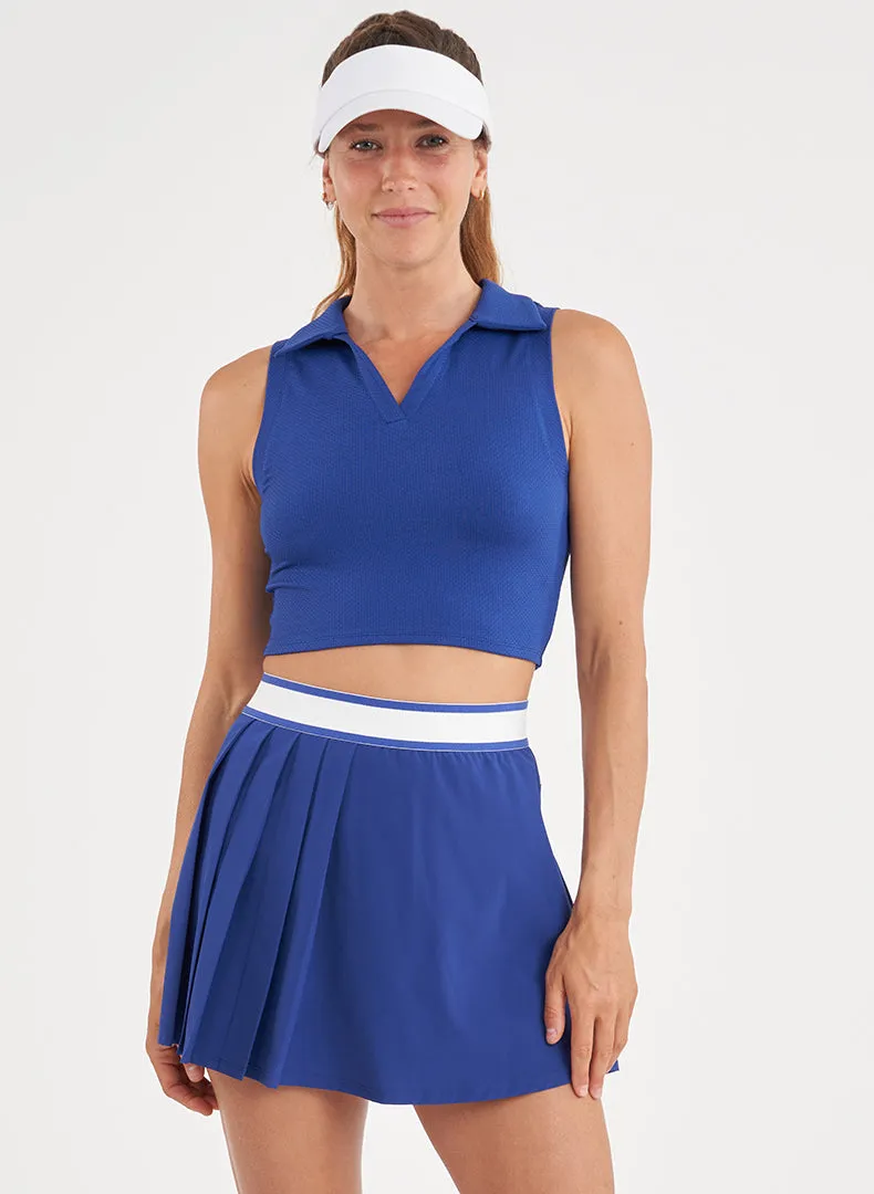 Courtside Crop Polo - FINAL SALE