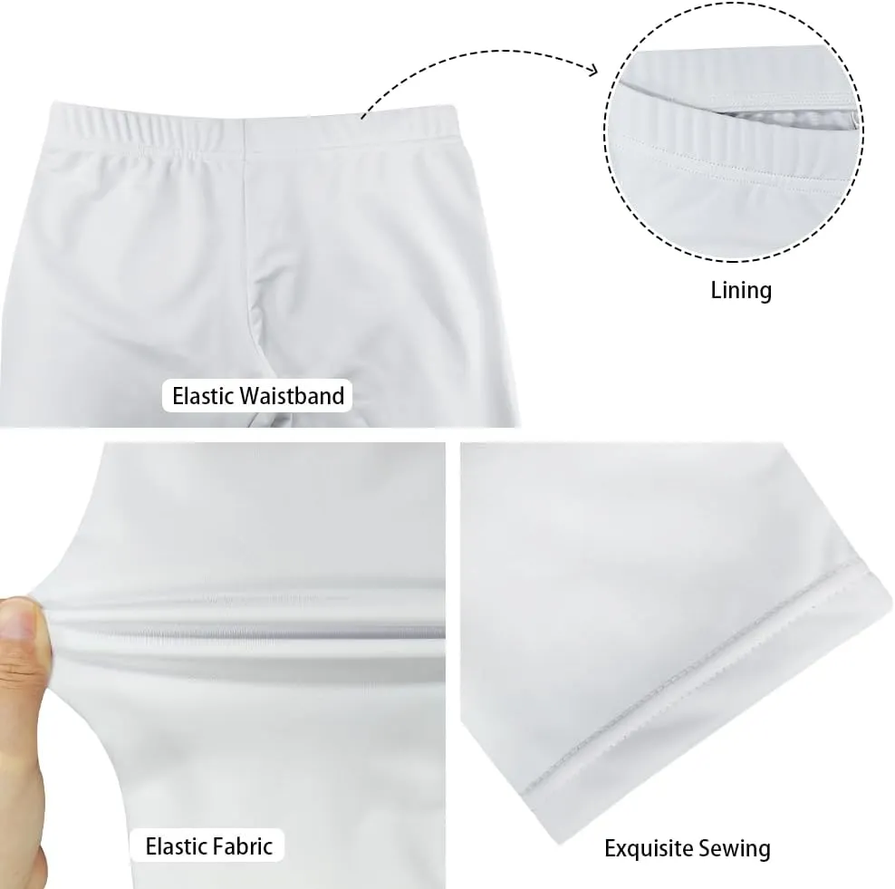 Girls Athletic Leggings,Stretch Dance Workout Yoga Pant Girl's Performance Capri Legging for School Festival