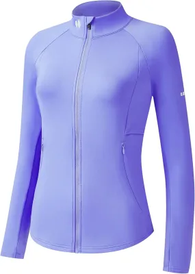 HOTSUIT Women’s Running Jacket Thermal Water Resistant Full Zip Cycling Jacket for Winter Reflective