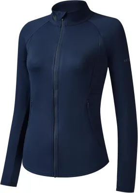 HOTSUIT Women’s Running Jacket Thermal Water Resistant Full Zip Cycling Jacket for Winter Reflective