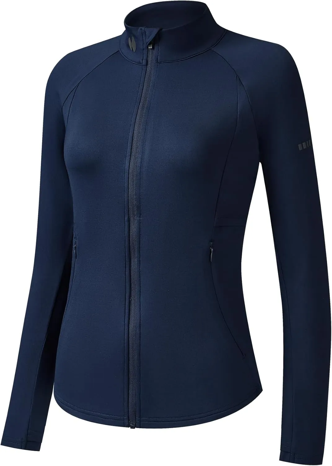 HOTSUIT Women’s Running Jacket Thermal Water Resistant Full Zip Cycling Jacket for Winter Reflective