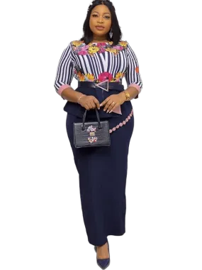 Long Sleeve Floral Print Maxi Dresses