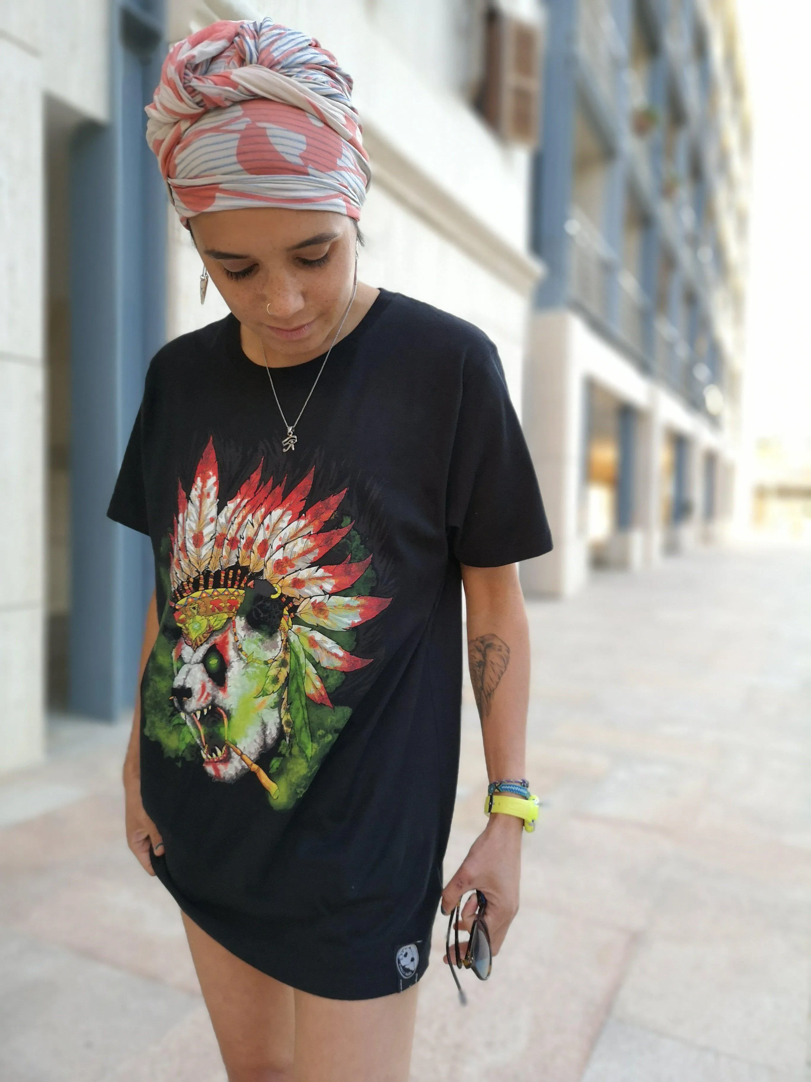 Organic Shaman Panda Unisex Tee