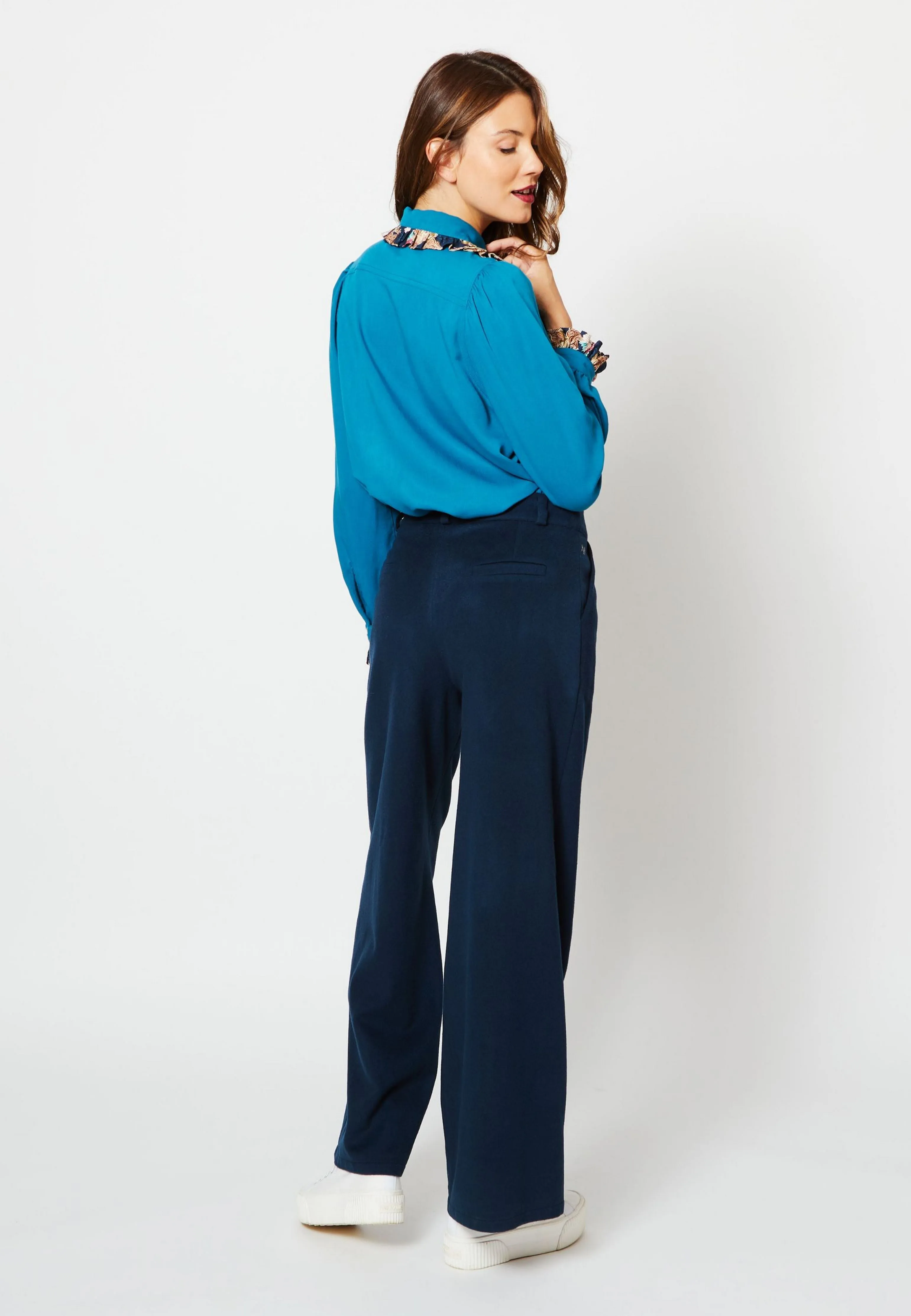 PANTALON MILANAIS CACHEMIRE UPCYCLÉ