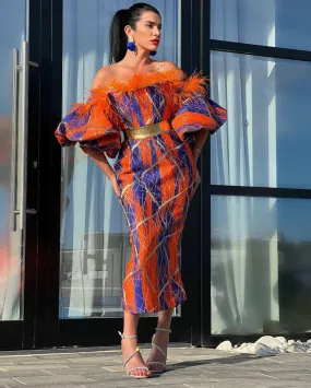 Pleasing Off-Shoulder Evening Dress