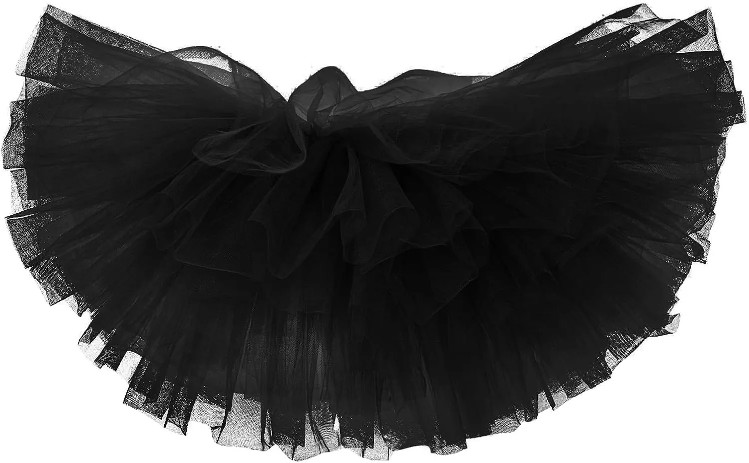 Skirts for Women Summer Loose Casual Trendy Solid Color Elastic Waist Flowy Mesh Tulle Ballet Party Dance Skirt, S-L